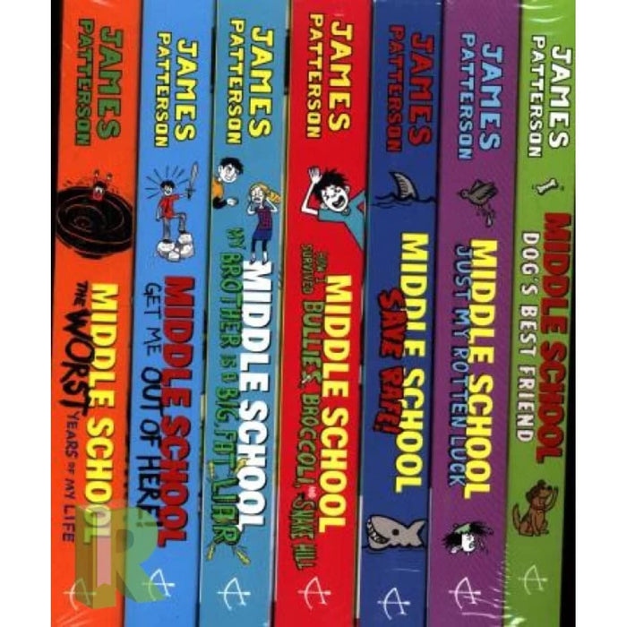 James Patterson Middle School Collection 7 Books Set Dogs Best Friendjust - The Book Bundle