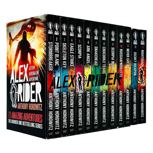 Alex Rider Series 13 Books Collection Set By Anthony Horowitz (Stormbreaker, Point Blanc) - The Book Bundle