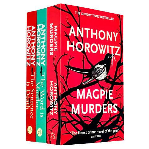 Anthony horowitz detective daniel hawthorne series 3 books set magpie murders - The Book Bundle