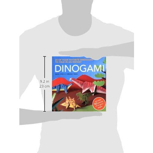Dinogami - 25 projects and 50 pieces of origami paper to fold your favourite dinosaurs in an instant - The Book Bundle