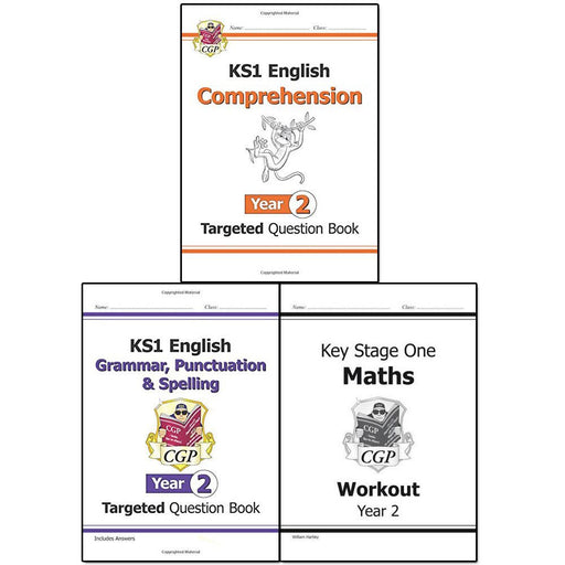 CGP Books KS1 New Curriculum Year 2 Collection 3 Books Set - The Book Bundle