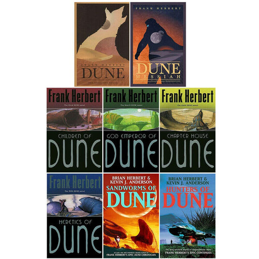 Dune Series 1-8: 8 Books Collection Set By Frank Herbert - The Book Bundle