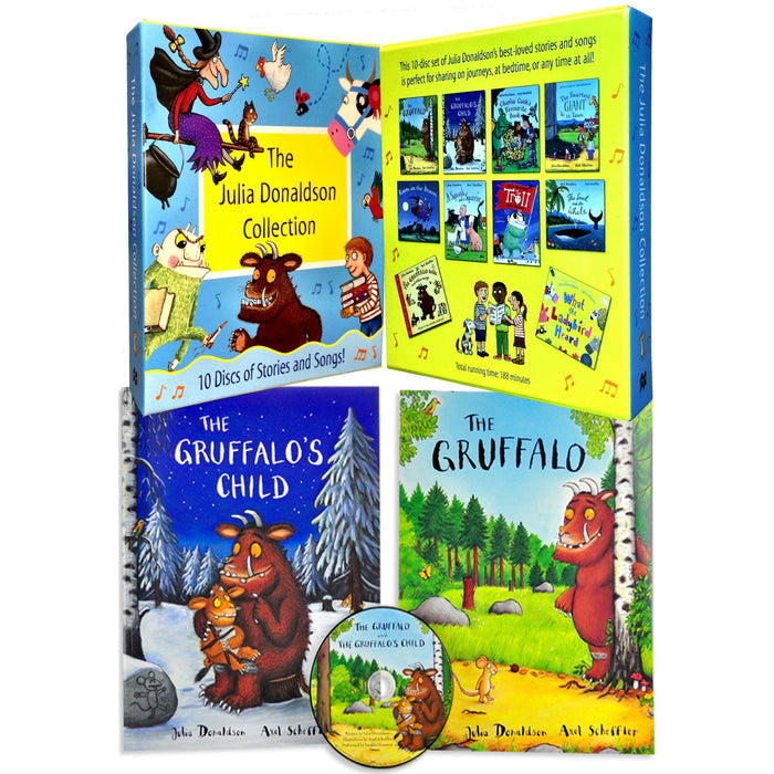 Julia Donaldson Collection Children Gift Set (Book + 10 Audio Cd) - The Book Bundle