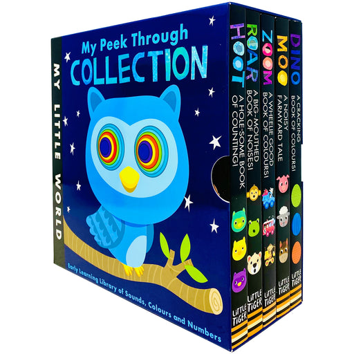 My Little World Series My Peek Through Collection 5 Books Box Set: Early Learning Library of Opposites, Colours & Numbers - The Book Bundle