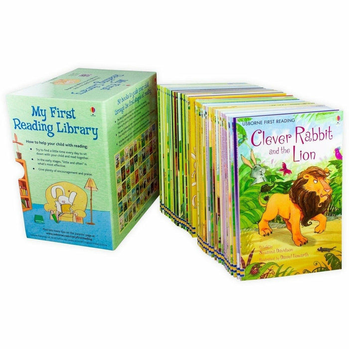 Usborne My Very First Reading Library 50 Books Set Collection Pack Early Level 1 and 2 - The Book Bundle
