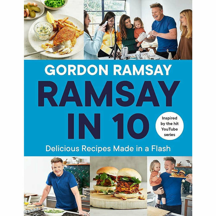 Gordon Ramsay 2 Books Collection Set (Gordon Ramsay Quick & Delicious, Ramsay in 10 Delicious Recipes Made in a Flash) - The Book Bundle