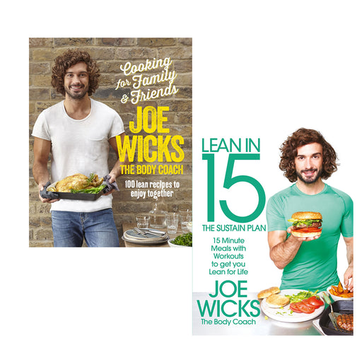 Cooking for Family and Friends [Hardcover] and Lean in 15 - The Sustain Plan 2 Books Collection Set With Gift Journal - The Book Bundle