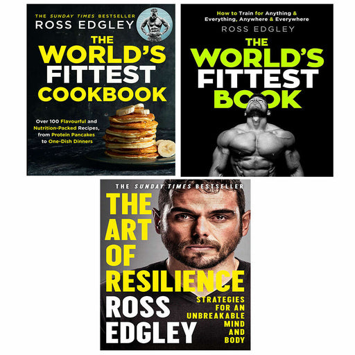 Ross Edgley 3 Books Collection Set World’s Fittest Cookbook, Art of Resilience - The Book Bundle