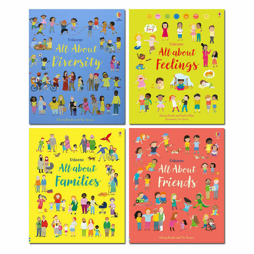 Usborne All About Feelings Friends and Families My First Books 4 Book Set by Felicity Brooks - The Book Bundle