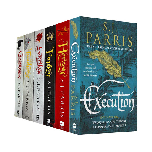 Giordano Bruno Series 6 Books Collection Set by S. J. Parris (Heresy, Prophecy, Sacrilege, Treachery, Conspiracy & Execution) - The Book Bundle