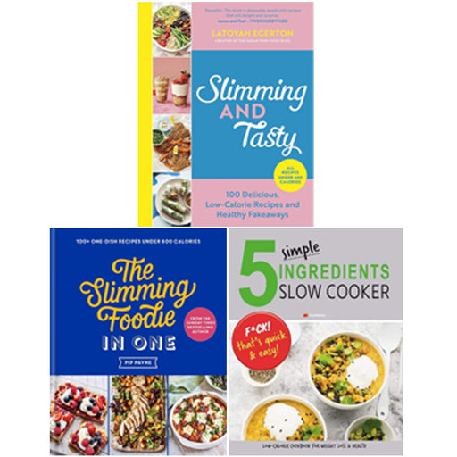Slimming and Tasty(HB), The Slimming Foodie in One(HB), 5 Simple Ingredients 3 Books Collection Set - The Book Bundle