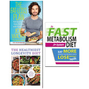 Bluebird/Chartwell Books 3-book set by Joe Wicks features fat loss, longevity, and fast metabolism diet guides for beginners.
