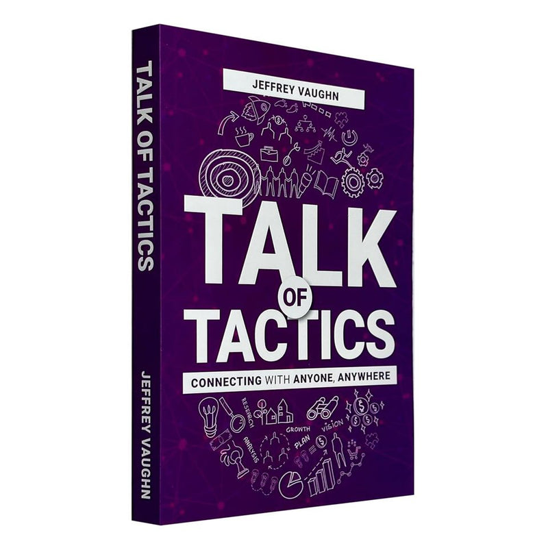 Book cover of "Talk of Tactics" by Jeffrey Vaughn, published by Rupa Publications, featuring a professional design with bold title text.