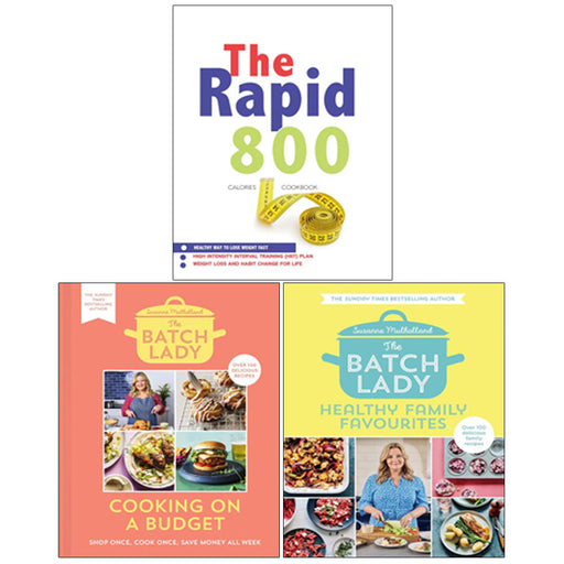 The Batch Lady Series 3 Books Collection Set by Suzanne Mulholland (The Rapid 800 Cookbook) - The Book Bundle