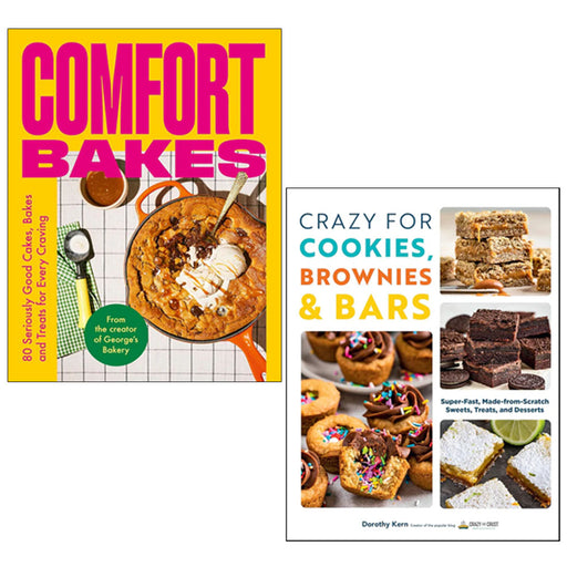 Comfort Bakes(HB), Crazy For Cookies, Brownies & Bars 2 Books Collection Set - The Book Bundle
