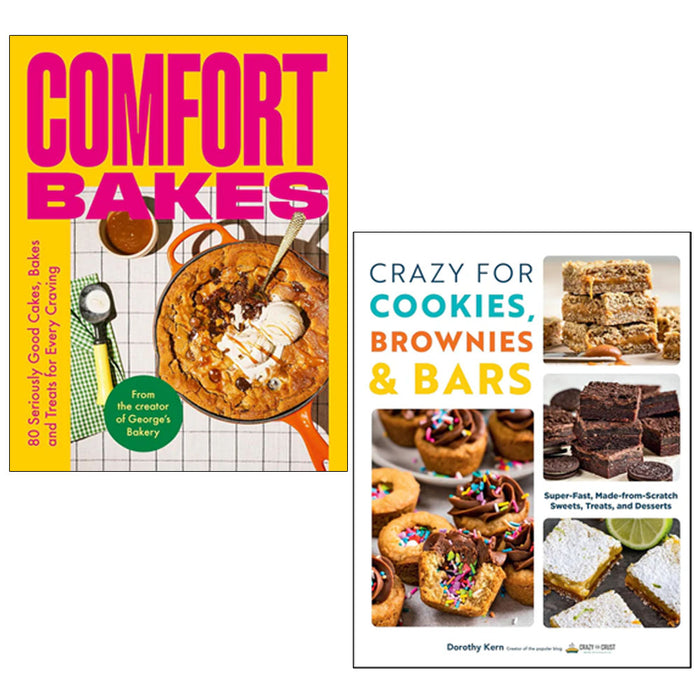 Comfort Bakes(HB), Crazy For Cookies, Brownies & Bars 2 Books Collection Set - The Book Bundle