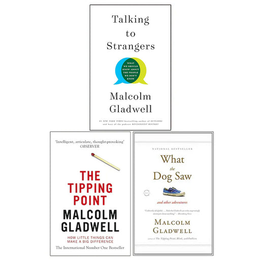 Malcolm Gladwell 3 Books Collection Set (The Tipping Point, Talking to Strangers(HB), Blink) - The Book Bundle
