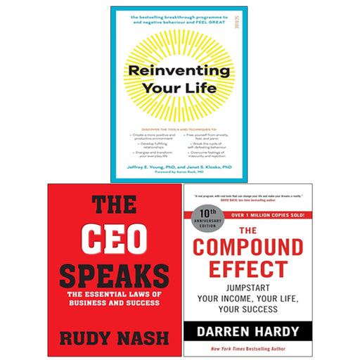 The Compound Effect, Reinventing Your Life, CEO Speaks Rudy Nash 3 Books Collection Set - The Book Bundle
