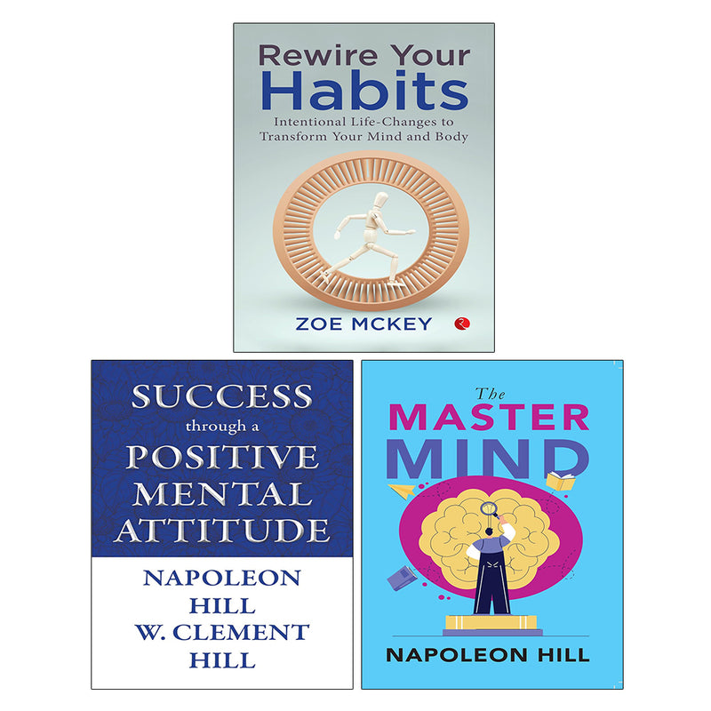 The Master Mind, Success through a Positive Mental Attitude, Rewire Your Habits 3 Books Collection Set - The Book Bundle