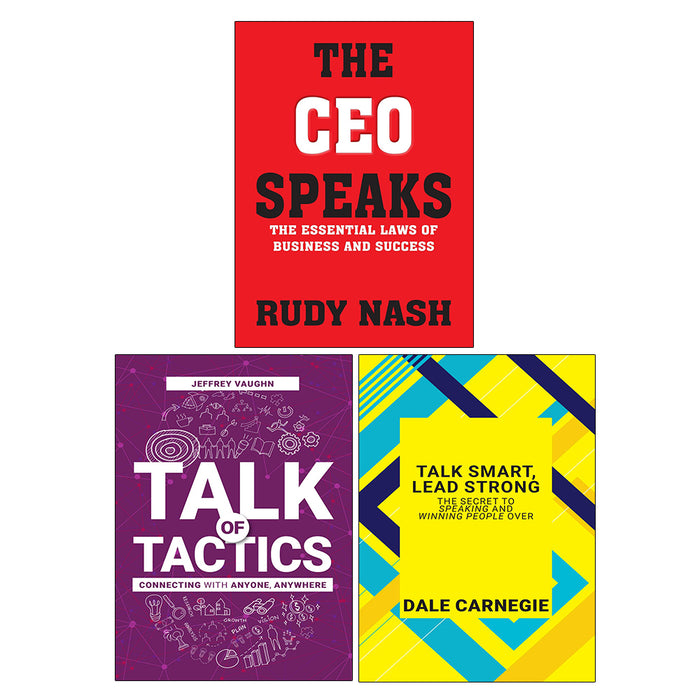 Talk Smart Lead Strong, The CEO Speaks, Talk of Tactics 3 Books Collection Set