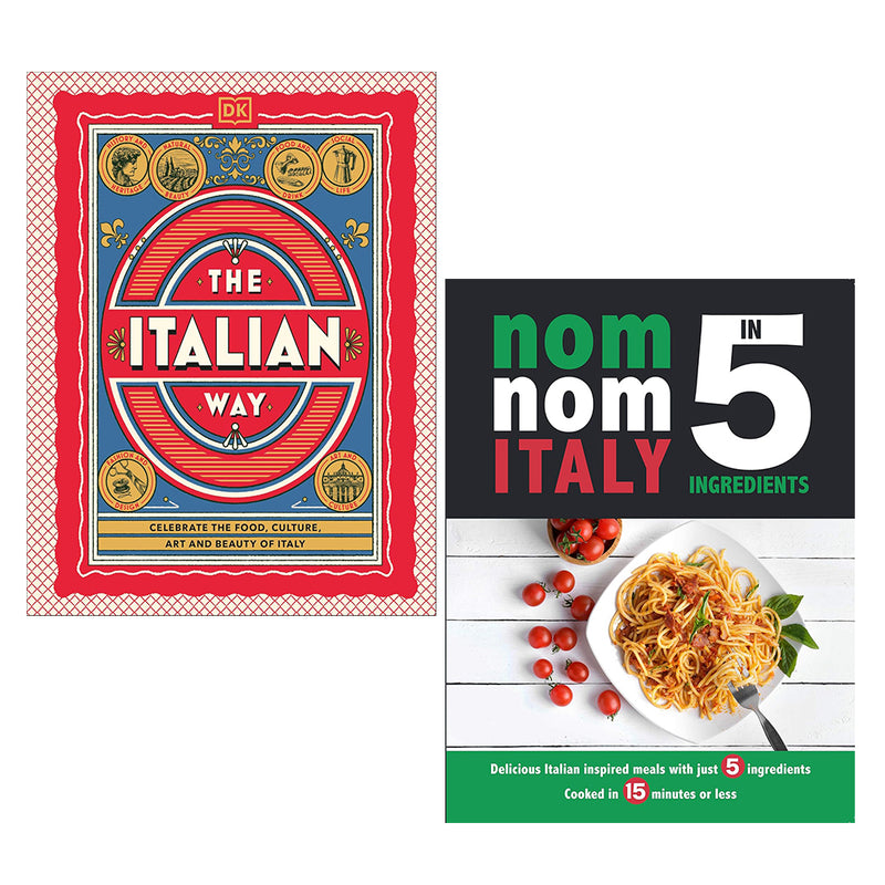 Nom Nom Italy In 5 Ingredients, The Italian Way (HB) 2 Books Collection Set - The Book Bundle