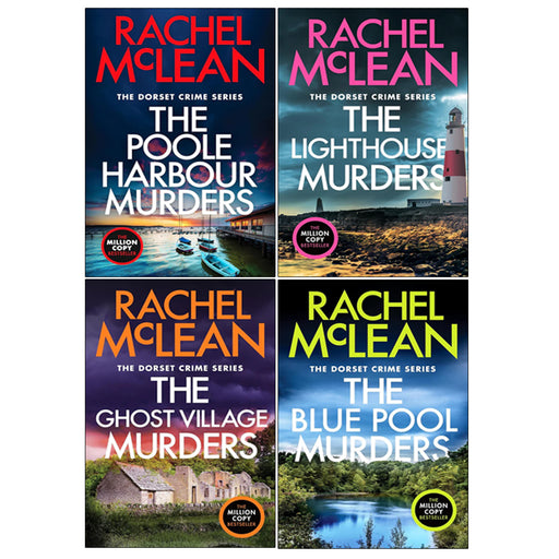 Dorset Crime Series (7-10) Collection 4 Books Set By Rachel McLean (The Blue Pool Murders, The Lighthouse Murders & The Ghost Village Murders) - The Book Bundle