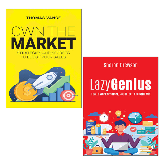 Lazy Genius, OWN THE MARKET 2 Books Collection Set