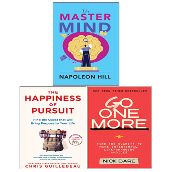 Go One More(HB), The Happiness of Pursuit, The Master Mind 3 Books Collection Set - The Book Bundle