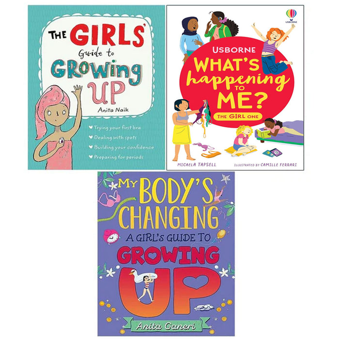 What's Happening To Me? The Girl One, Girls Guide to Growing Up, Bodys Changing 3 Books Collection Set - The Book Bundle