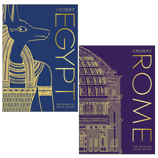 DK Classic History 2 Books Collection Set by DK (Ancient Rome, Ancient Egypt) - The Book Bundle