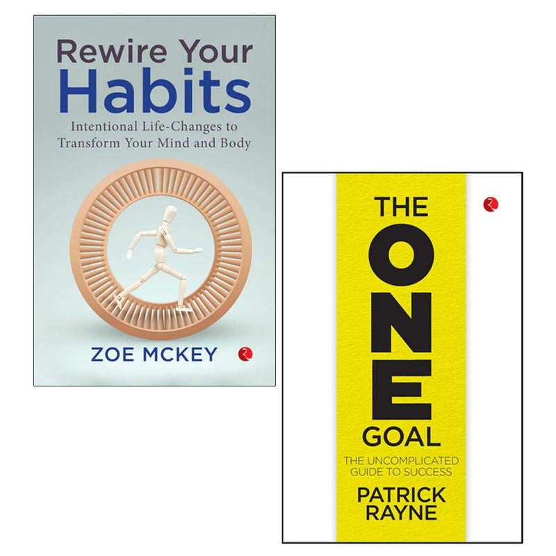 THE ONE GOAL, Rewire Your Habits 2 Books Collection Set - The Book Bundle