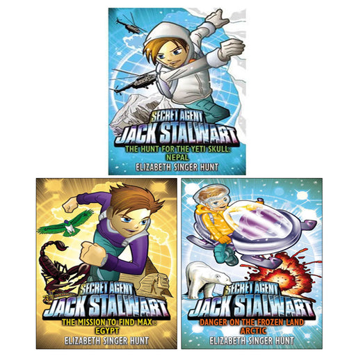 Secret Agent Jack Stalwart Series 3 Books Collection Set by Elizabeth Singer Hunt - The Book Bundle