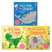 DON'T TICKLE Touchy Feely Sound Books by Sam Taplin 3 Books Collection Set (Shark!, T. rex! & Elephant!) - The Book Bundle