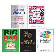 Unlocking Wealth Secrets (HB), Bougie on a Budget, Big Feelings, Rich Energy, Bankroll & Boundaries 5 Books Colection Set - The Book Bundle
