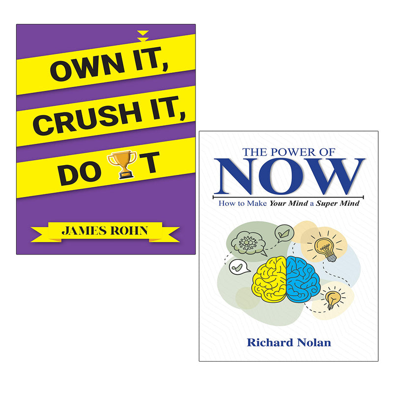 The Power of Now, OWN IT CRUSH IT DO IT 2 Books Collection Set - The Book Bundle