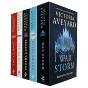 Victoria Aveyard Red Queen series 5-book collection set including Red Queen, Glass Sword, and King's Cage by Orion