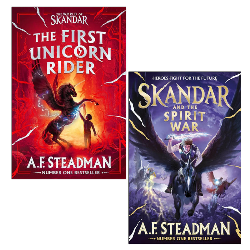 A.F. Steadman 2 Books Collection Set (World of Skandar, Skandar and the Spirit War) - The Book Bundle