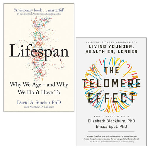 Lifespan Dr David A. Sinclair, The Telomere Effect 2 Books Collection Set - The Book Bundle