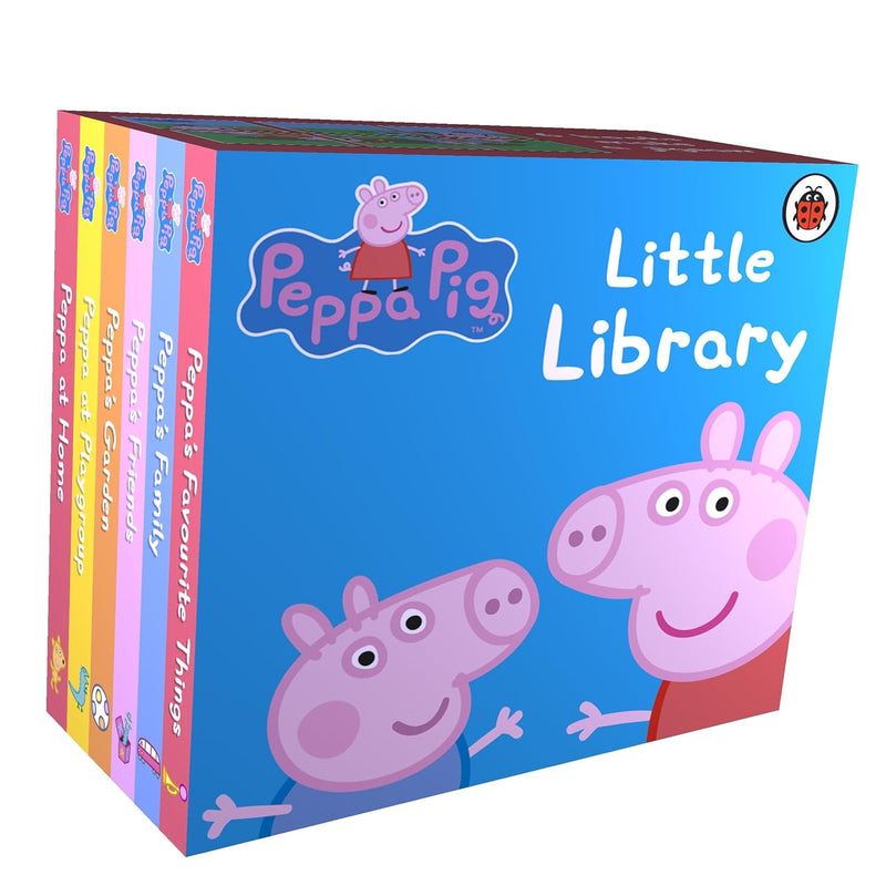Set of 14 black and white baby books from Peppa Pig, Roald Dahl, and Stella Baggott, featuring colorful covers and playful illustrations.