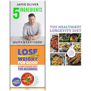Jamie Oliver & Iota Slow Cooker Soup Diet books, healthy longevity diet collection, featuring recipes and tips for beginners.