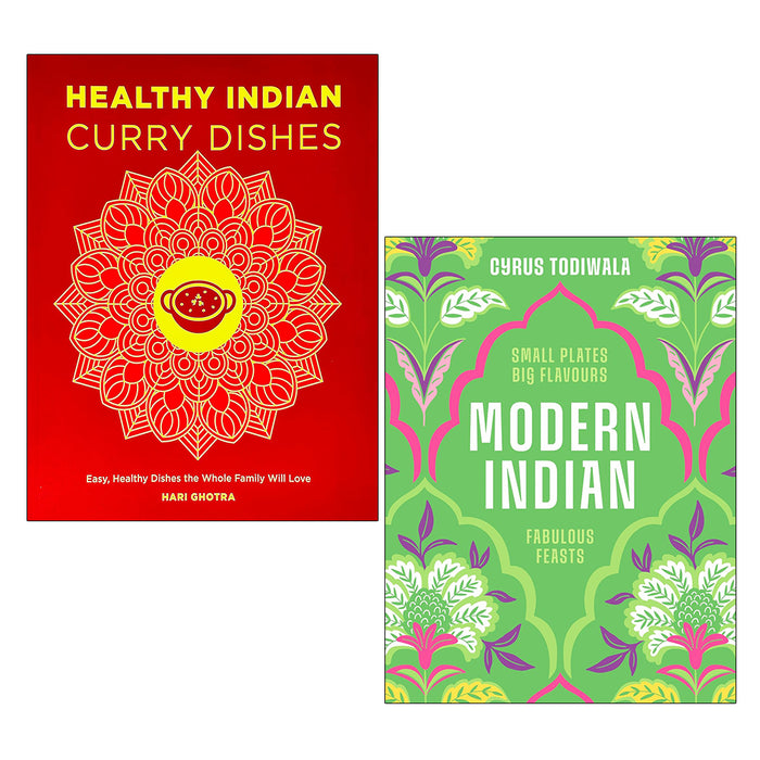 Healthy Indian Curry Dishes, Modern Indian (HB) 2 Books Collection Set