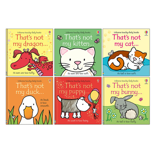 That's not my Series 6 Books Collection Set by Fiona Watt (Dragon, Kitten, Cat, Duck, Puppy, Bunny) - The Book Bundle