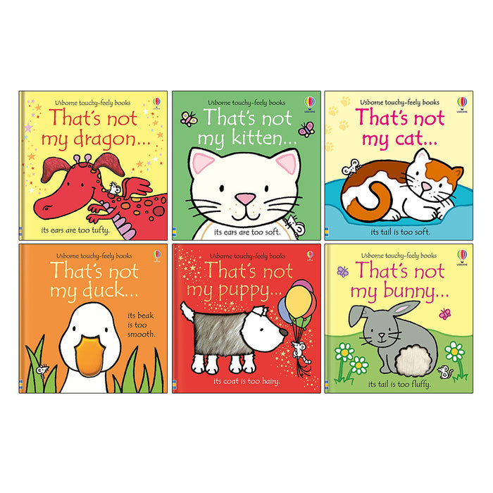 That's not my Series 6 Books Collection Set by Fiona Watt (Dragon, Kitten, Cat, Duck, Puppy, Bunny) - The Book Bundle