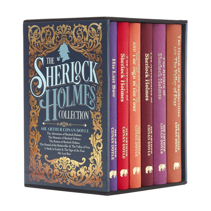 Sherlock Holmes Collection 6-book box set by Sir Arthur Conan Doyle, hardcover fiction books by Arcturus Publishing Ltd.