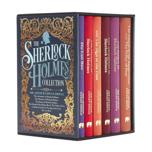 Sherlock Holmes Collection 6-book box set by Sir Arthur Conan Doyle, hardcover fiction books by Arcturus Publishing Ltd.