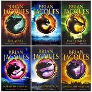 Redwall Book Series 1 to 6 Books Collection Set By Brian Jacques (Redwall, Mossflower, Mattimeo & More) - The Book Bundle