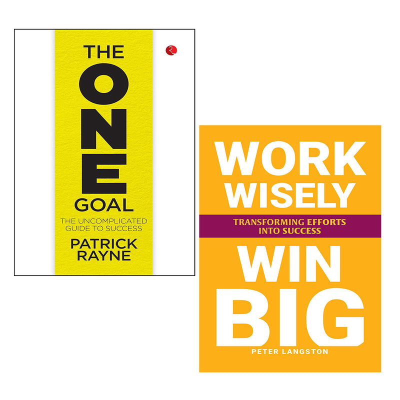 THE ONE GOAL, WORK WISELY WIN BIG 2 Books Collection Set - The Book Bundle