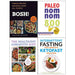 The Complete KETOFAST Solution, Paleo Nom Nom Fast 800 Cookbook, BOSH!: Simple Recipes (HB), The Healthiest Longevity Diet 4 Books Collection Set - The Book Bundle