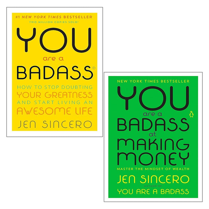 You Are a Badass, You Are a Badass at Making Money by Jen Sincero 2 Books Collection Set - The Book Bundle