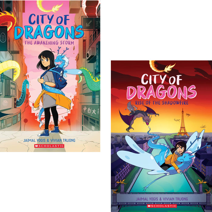 City of Dragons Series By  Jaimal Yogis (The Awakening Storm & Rise of the Shadowfire) - The Book Bundle